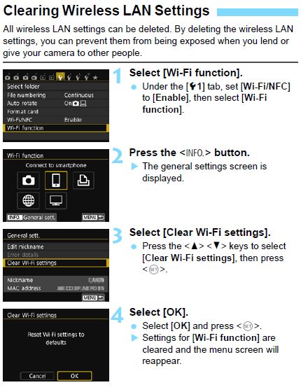 How To Reset Canon Camera Wi Fi Password