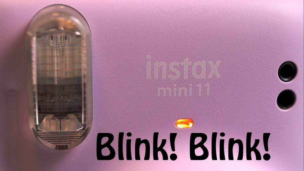 Instax Mini 12 Flashing Orange Light