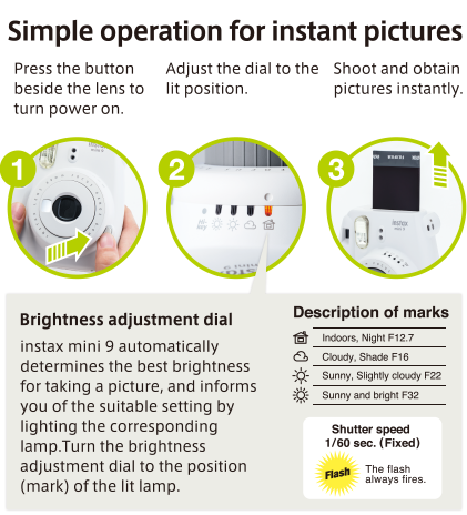 Instax Mini 9 Settings