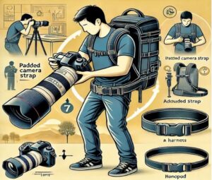 How to Carry a Digital Camera with a Heavy Lens