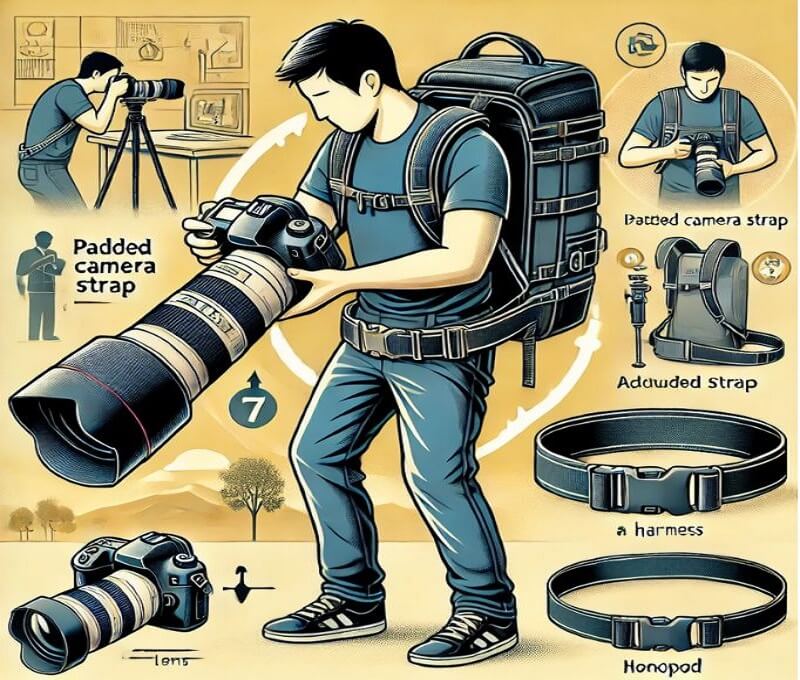 How to Carry a Digital Camera with a Heavy Lens