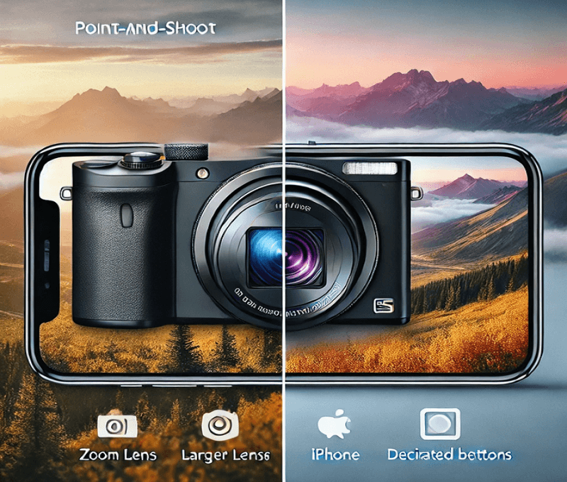 Are point-and-shoot cameras better than iPhone
